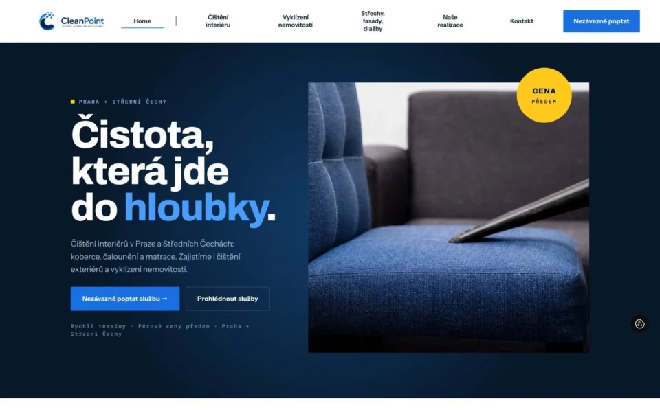 Náhled webu CleanPoint