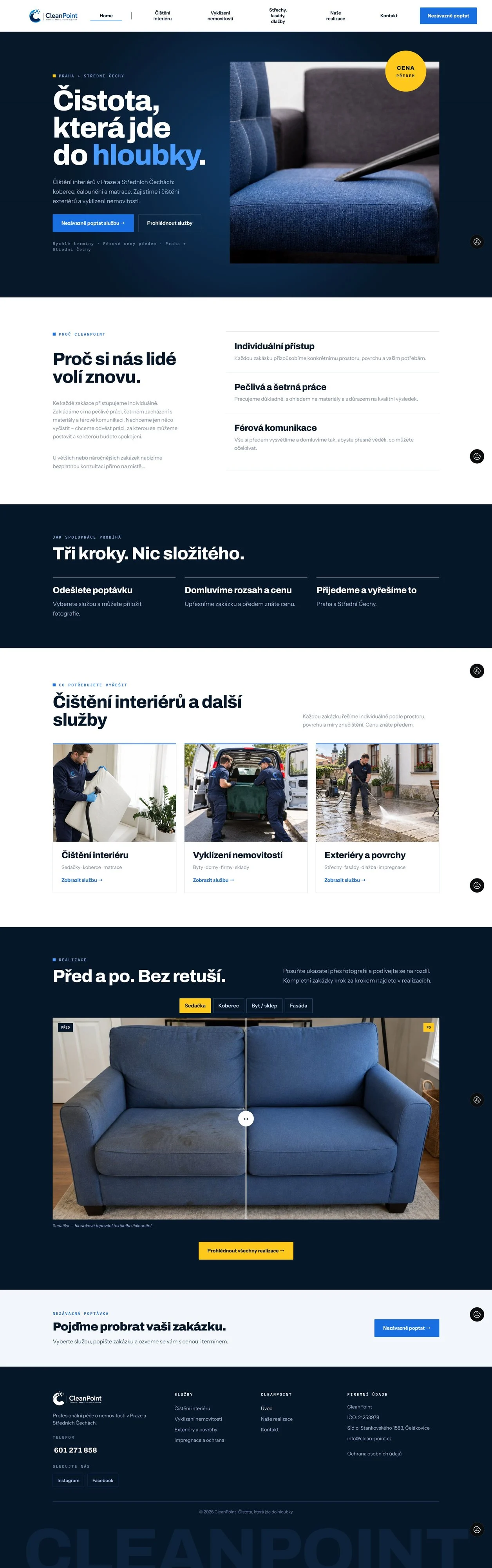 Náhled webu CleanPoint